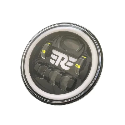 7 inch Motorcycle Headlight LED Lights Halo DRL Lamp For Royal Enfield Himalayan 400 411 650 350 Cafe Racer 7″ Moto headlight.